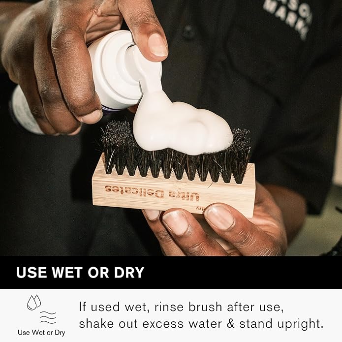 Jason Markk Quick Clean Kit & Ultra Delicates Brush, 3-Piece Bundle, Ready-To-Use Foam & Delicates Brush, Sneaker Care, Ideal for Footwear, Safe for Leather, Suede, Nubuck, Cotton, Knits, 4oz