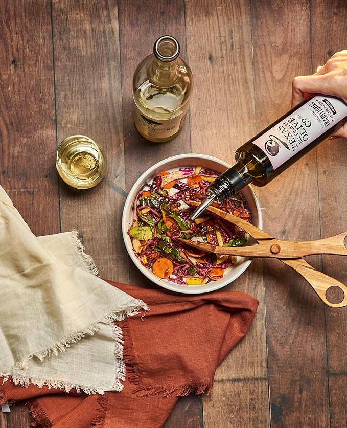 Traditional Balsamic Vinegar - Gourmet Barrel Aged Balsamic Vinegar - Great for Dressing Dipping Glazing - No Artificial Flavors or Added Sugar - Made in Texas (8.5 oz)