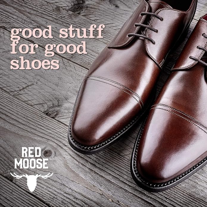 RED MOOSE Boots and Shoe Cream - Shoe Polish Kit for Leather - Shoes Shine - Made in the USA