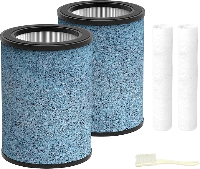 HP301 HP302 Replacement Filter for Shark NeverChange Air Purifier | Compatible with Shark HP301/HP302 Air Purifier MAX, 3-in-1 NeverChange HEPA Air Filter, Part#HE3FKPET