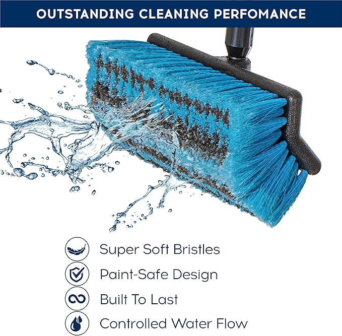 DSV Standard Window Squeegee 8'' and Car Wash Brush 10''