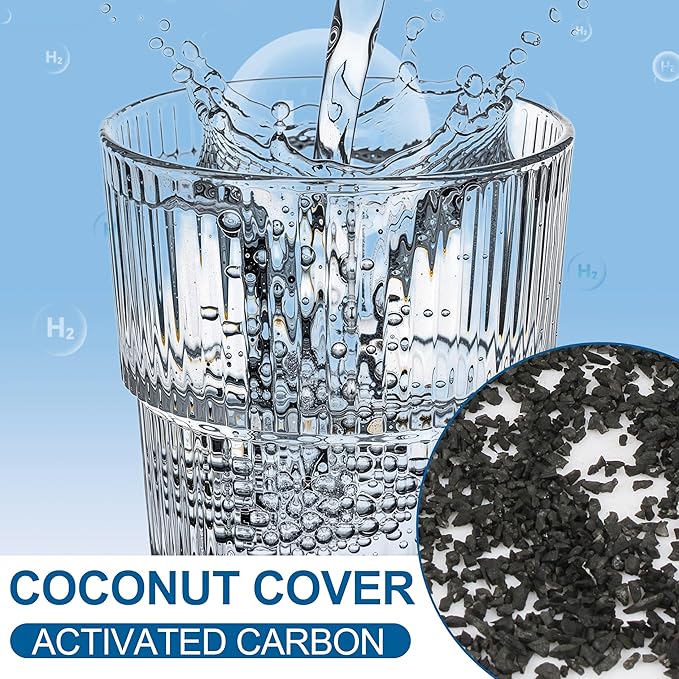 6.6Lbs Bulk Activated Charcoal Charcoal Water Filter for Filtration,Coconut Hull Granular Activated Carbon