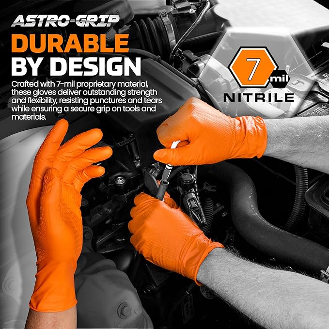 Raptor Grip™ Powder Free Exam Grade Nitrile Gloves