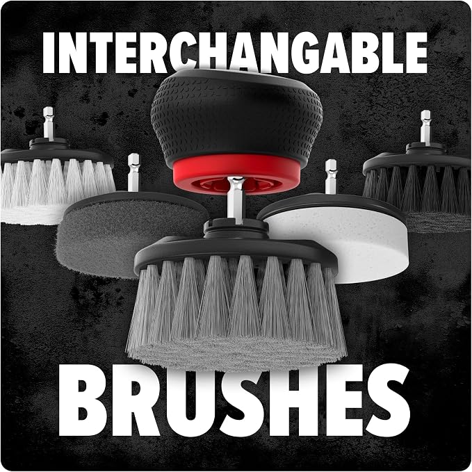 Dirt Devil Handheld Pommel Scrubber Cleaning Brush, General Purpose Cleaning, AD80000 + Sponge Pad Cleaning Set, 3-Pack, AD83200