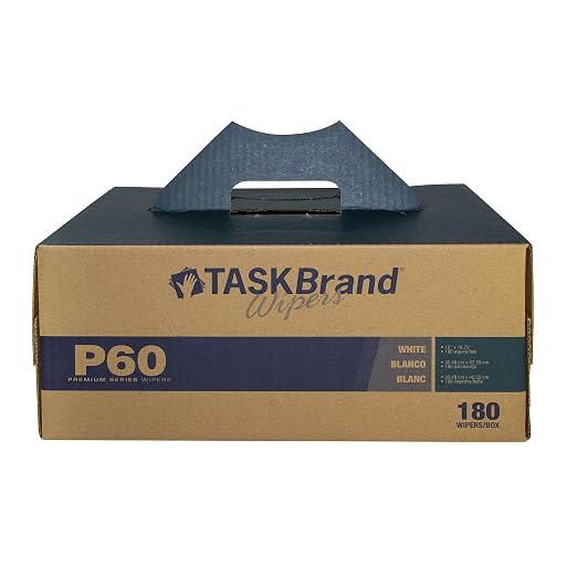 TaskBrand N-P060ITW Hospeco Premium Series Interfold Heavy Duty Wipers, Twintote, 12" X 16.75", White (Pack of 180)