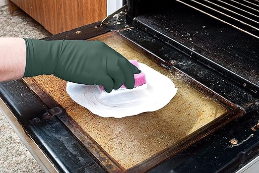 Ansell Microflex Dura Flock DFK-608 Thick 11mil Nitrile Gloves w/Flock Lining for Automotive, Aftermarket, Machinery - XX-Large, Green (Case of 500)