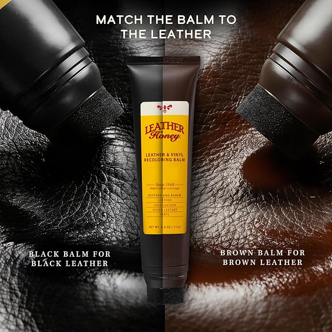 Leather Honey Complete Leather Care Kit & Brown Recoloring Balm