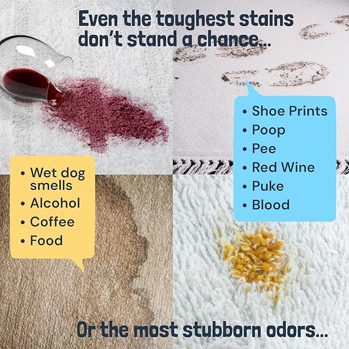 Sunny & Honey Heavy Duty Carpet Cleaner Solution for Machines - Powerful Stain and Surface Odor Eliminator For New and Deep-set Pet Messes - For Rugs, Couches and Upholstery (1 Gallon, Fresh Summer)
