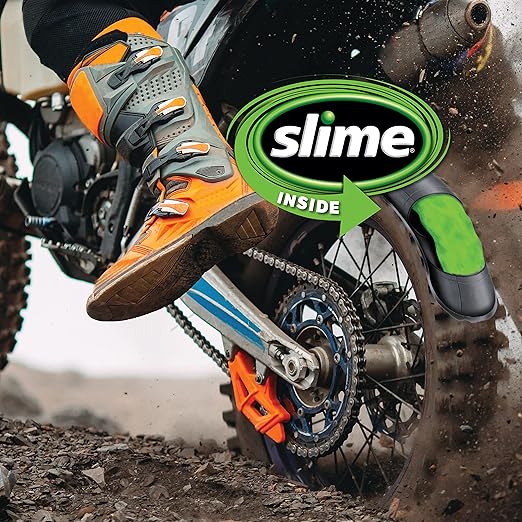 Slime 10193 Tire and Tube Sealant Puncture Repair Sealant, 2-in-1, Premium, Prevent and Repair, Suitable for Non-Highway Tires and Tubes, Non-Toxic, Eco-Friendly, 16oz Bottle