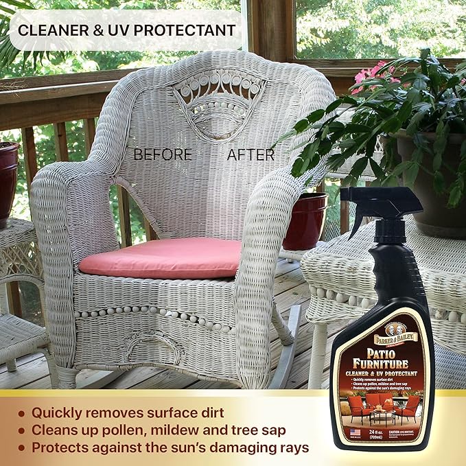 Parker & Bailey Ultimate Home & Outdoor Cleaning Bundle – Grill Cleaner & Degreaser, Granite & Stone Countertop Cleaner, Patio Furniture & Cushion Cleaner with UV Protectant – Kitchen, BBQ, Outdoor Su