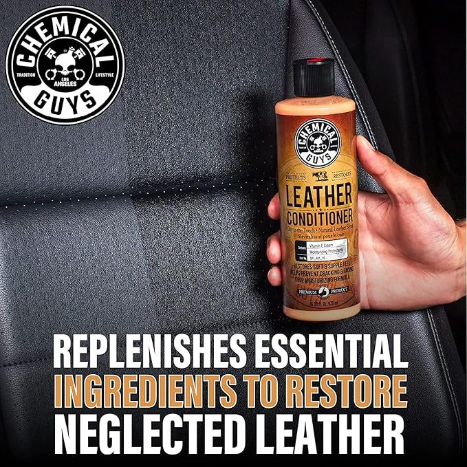 Chemical Guys SPI_109_16 Leather Cleaner and Leather Conditioner Kit for Use on Leather Apparel, Furniture, Car Interiors & More & SPI_993_16 Nonsense All Surface Cleaner Safe, 16 fl. Oz, Unscented