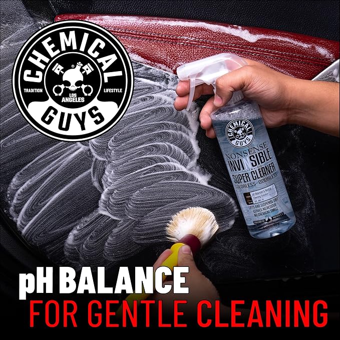 Chemical Guys SPI_109_16 Leather Cleaner and Leather Conditioner Kit for Use on Leather Apparel, Furniture, Car Interiors & More & SPI_993_16 Nonsense All Surface Cleaner Safe, 16 fl. Oz, Unscented