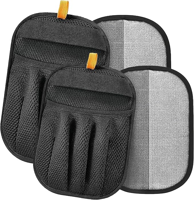 Pet Hair Removal Glove for Cats & Dogs ‒ Pack Upgraded Five-Finger Electrostatic, Reusable Double-Sided Magic Brush Tool for Couch, Furniture, Carpet, Clothing & Car Seat, 2 Pack.