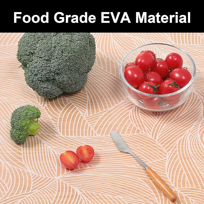 Cooyes Shelf Liners for Kitchen Cabinets, Refrigerator Liners Waterproof & Oil-Proof Kitchen Cupboard Liner Drawer Mats EVA Material Non Adhesive Fridge Liner for Shelves（17.5" W x 360" L）