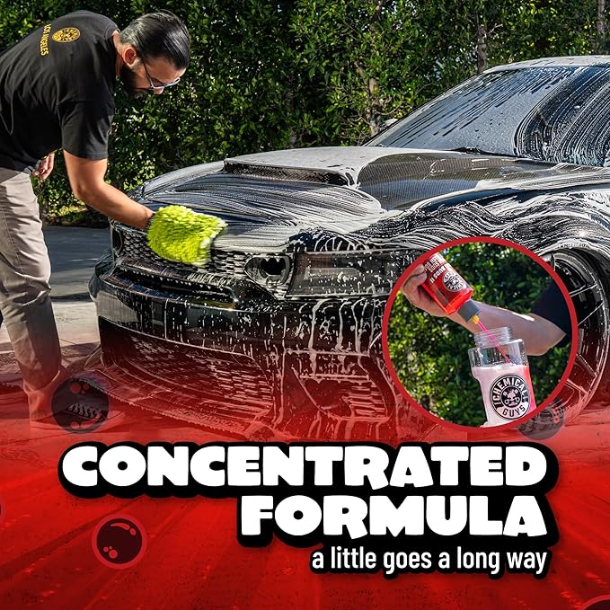 Chemical Guys CWS_101_16 Maxi-Suds II Foaming Car Wash Soap (Works with Foam Cannons, Foam Guns or Bucket Washes) Safe for Cars, Trucks, Motorcycles, RVs & More, 16 fl oz, Cherry Scent (Pack of 2)