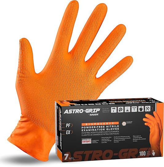 Raptor Grip™ Powder Free Exam Grade Nitrile Gloves