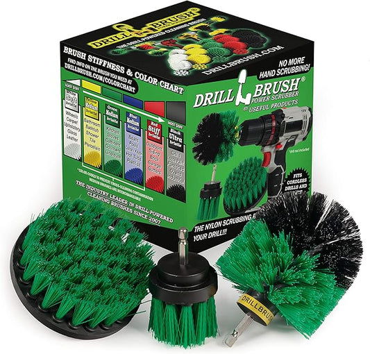 Drill Brush – Drill Brush Attachment – Drill Brush Power Scrubber – Drill Brush Set - Nylon Drill Brush - Drill Brush Scrubber - Drill Brush Cleaner - Grout Drill Brush - Drill Brush Kit