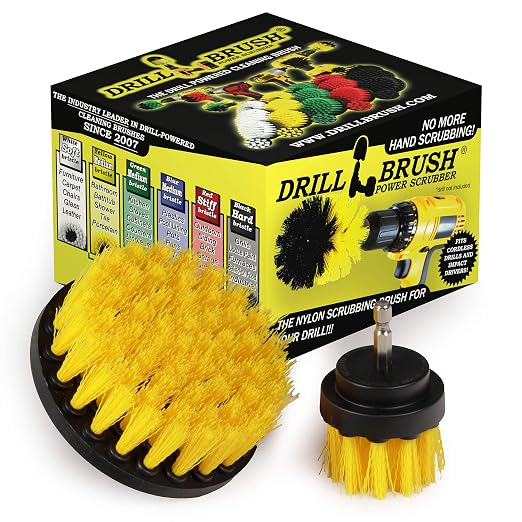 Drill Brush – Drill Brush Kit – Drill Brushes for Cleaning – Drill Brush Attachment - Drill Brush Set - Bathroom Accessories - Shower Cleaner - Bathtub - Bath Mat - Scrub Brush - Grout Cleaner
