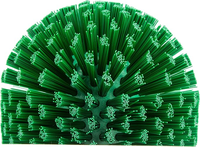 SPARTA Industrial Tank Brush Head Pipe Brush Head, Drain Brush with 3/4" Thread Hole (Handle Not Included) for Commercial Use, Plastic, 5 x 3.9 Inches, Green - (Pack of 1)