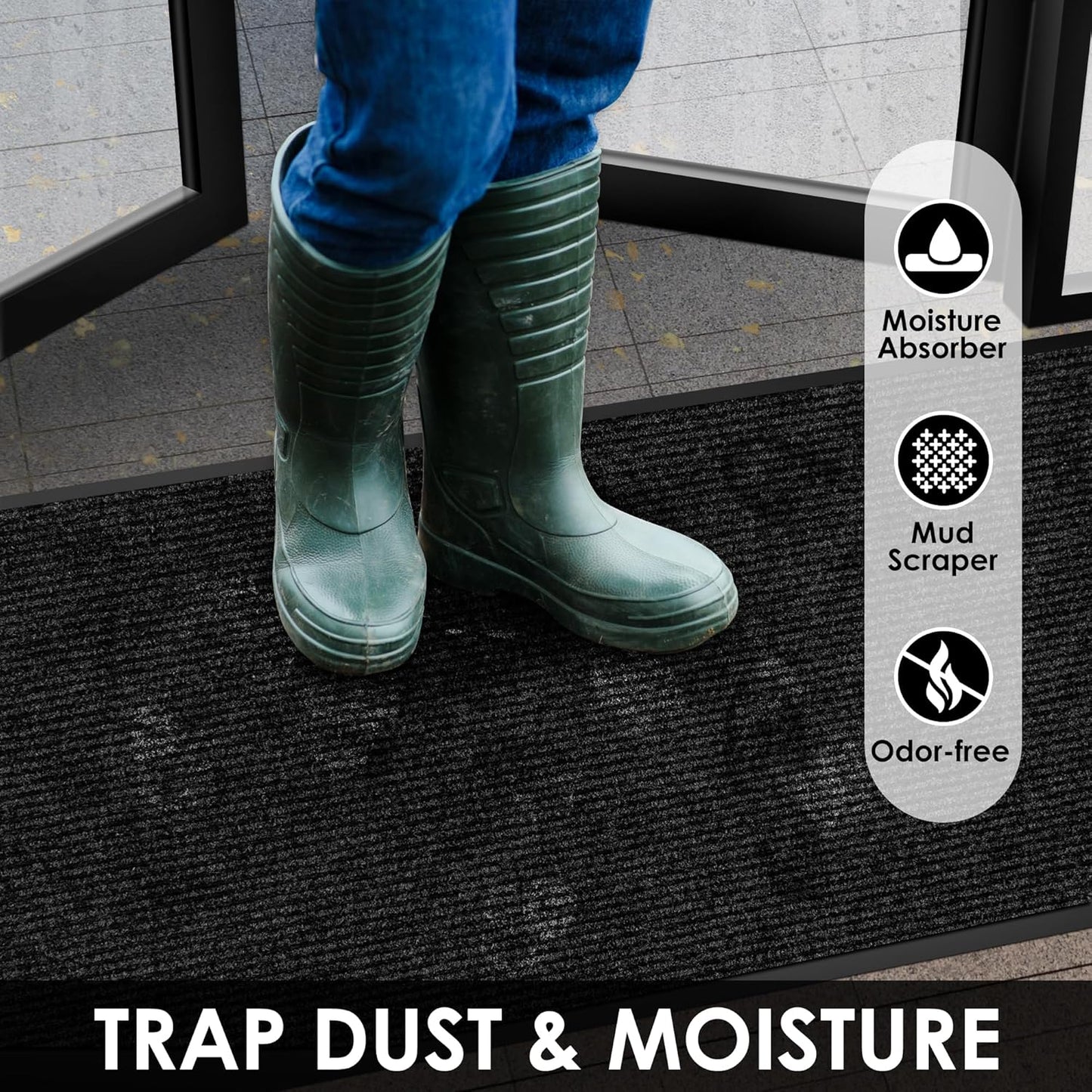 Morefany Commercial Door Mat - 4' x 39' Heavy Duty Runner