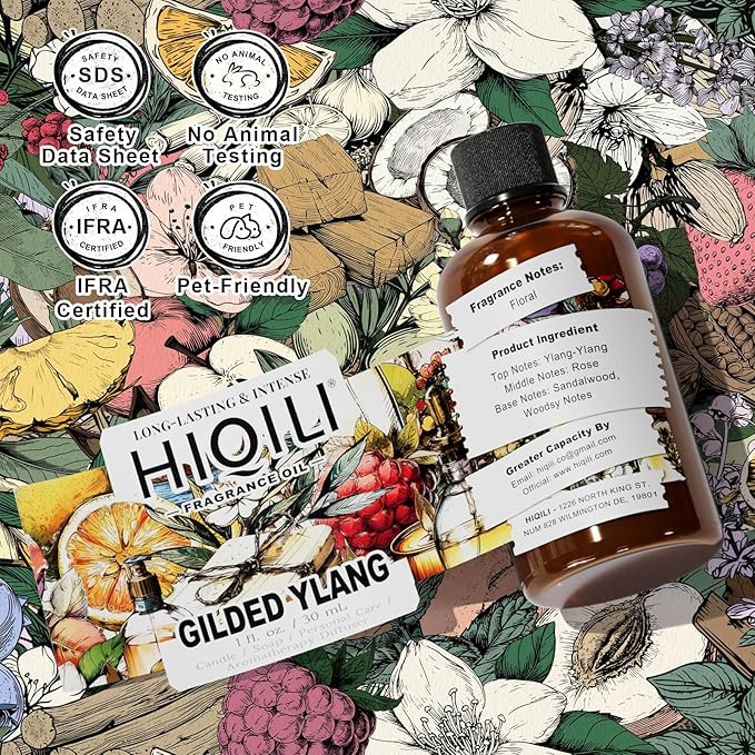 HIQILI Fantasy Girl Fragrance Oil for Candle, Perfume Making, Praline & Pomelo Scents, Long Lasting, Skin & Hair Care Products, Gifts - 1 Fl Oz