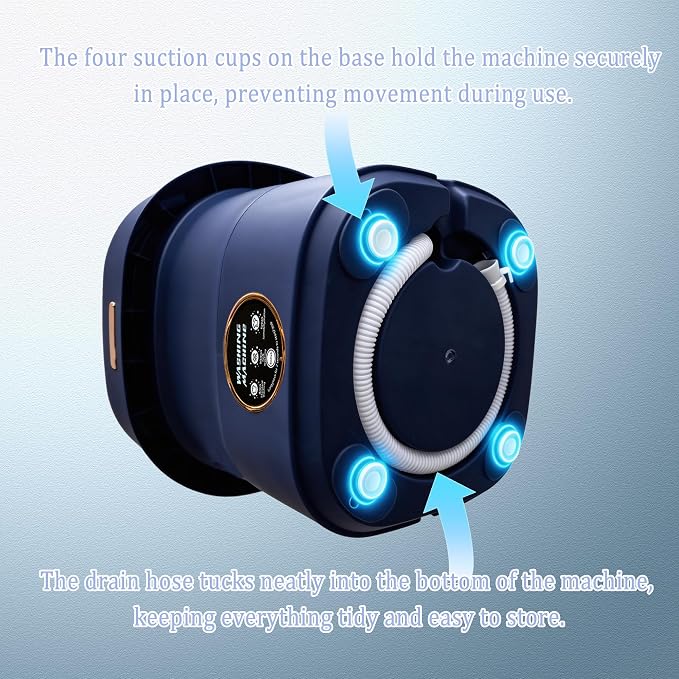 22L Mini Laundry Machine — Foldable Portable Laundry Machine and 3 Cleaning Modes for Baby Clothes,Ideal for Travel, Dorms