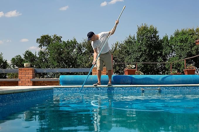 POOLWHALE Pool Skimmer Net with 12ft Pool Pole