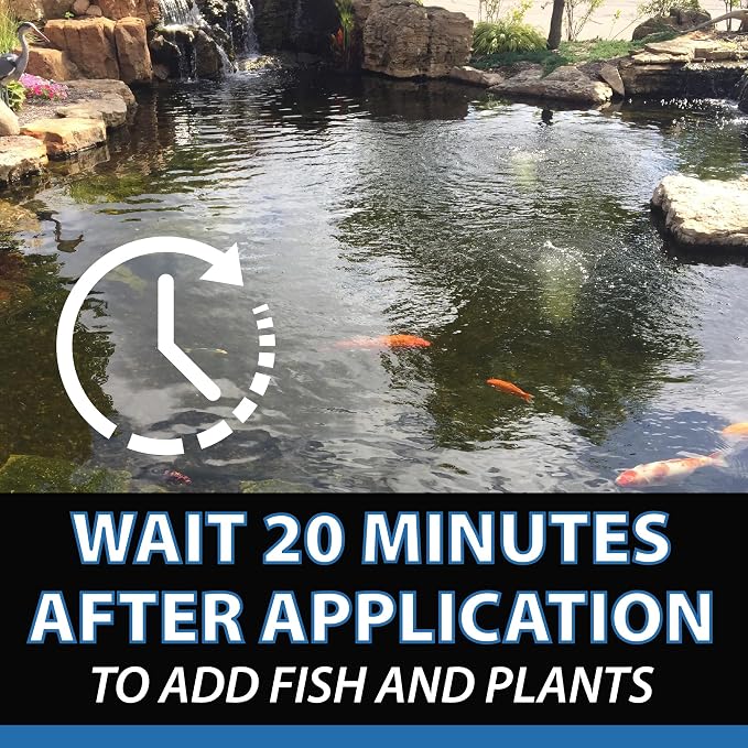 CrystalClear Vanish Plus Small Pond & Water Garden Dechlorinator, 16 Ounce | Removes heavy metal, ammonia, chlorine & chloramine for safer water in ponds and water gardens