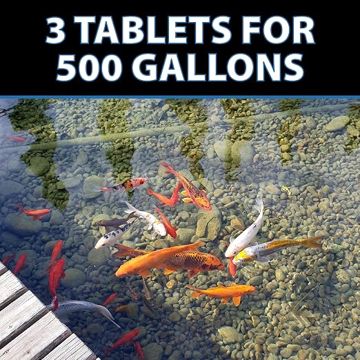 CrystalClear MuckOff Natural Pond Muck Treatment Sludge Remover, 96 Tablets | Living beneficial bacteria clarifier with enzyme for water gardens, fountains & bird baths; fish, aquatic animal & pet safe