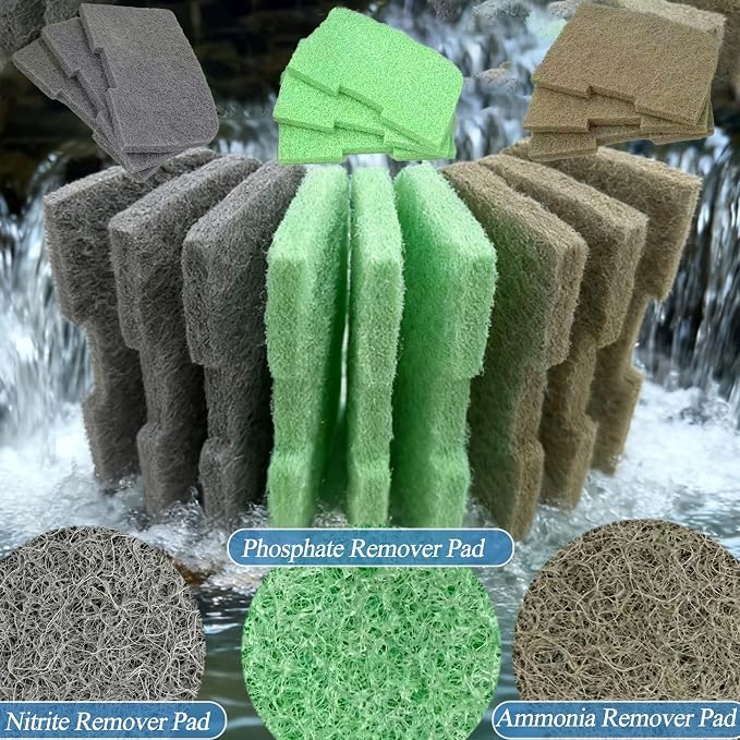 PurifyLogix 29PCS Upgraded Bio Foam Set for Fluval 406/407 Aquarium Filters | Activated Carbon/Blue/White/Black Bio Foam/Nitrite/Phosphate/Ammonia Remover for Replacement Filter Media Kit