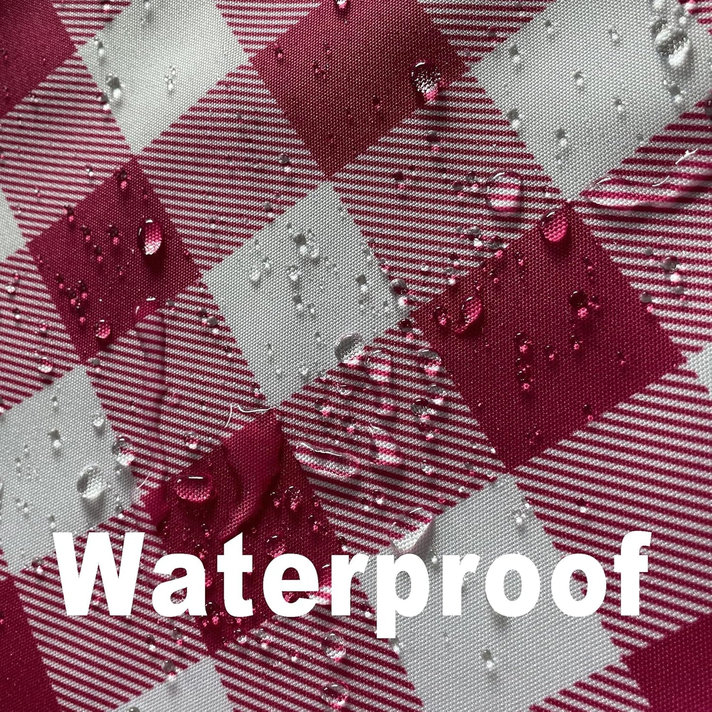 Classic Gingham Buffalo Tablecloth Fabric - Oblong 58x144 Inch Water Proof Checkered Table Cloth for Indoor Outdoor - Table Cover for Valentine's Day, Picnics, BBQs, and Parties