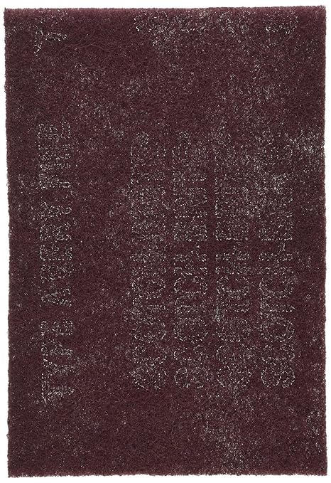 CANOPUS Scuff Pads 3 Maroon Very Fine 7447 and 3 Gray Ultra Fine 7448, 6" x 9" Abrasive Hand Sanding Pads, Surface & Paint Preparation, Scouring, Cleaning, Finishing, Automotive Autobody, Made of 3M