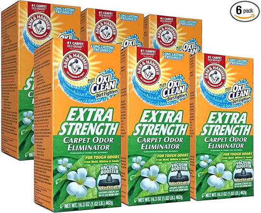 Arm & Hammer 4SGM New 361970Extra Strengh 16.3Z Carpet Odor Eliminator (6-Pack) Laundry Detergent Cheap Wholesale Discount Bulk Cleaning Firesale