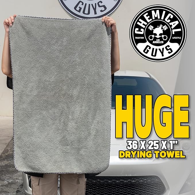 Chemical Guys Super Absorbent Microfiber Towel and Premium Scratch-Free Microfiber Wash Mitt
