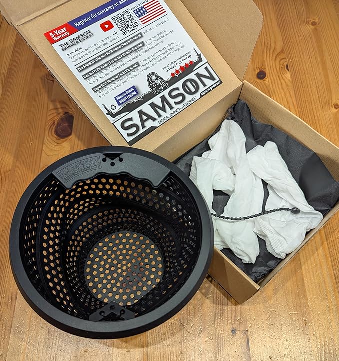 Pool Skimmer Basket [5-Year Warranty] [2-Pack] | Compatible with Pentair U-3 and Hayward SP1070 Inground - B9 Replacement | The Samson [BlackMAGIC] | Epic Strength | Superfine XL Filter Socks