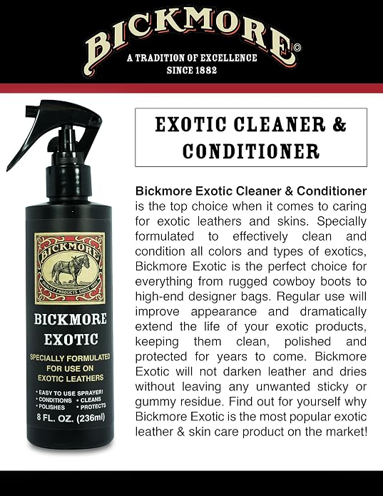 Boot Care Kit - Bick 1, Bick 4, Gard-More, and Exotic Leather Cleaner, Conditioners & Protector