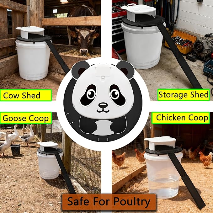 2 Packs Mouse Bucket Trap,Automatic Reset Flip and Slide Mouse Trap,Humane Rats Trap Indoor and Outdoor Use, Practical Tool for Catching Mice (2 Pack, White)