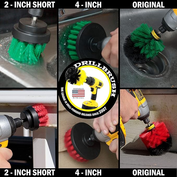 These Bundled Medium Stiffness and Heavy-Duty Stiff Brushes Will Handle Any Mess with Ease! Get Two 3piece Kits Now with This Bundle