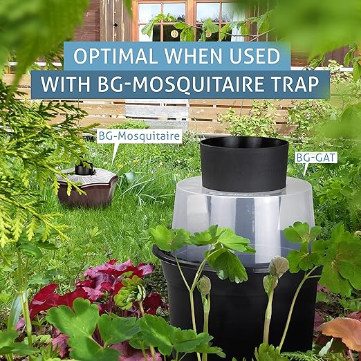 Biogents GAT2 Mosquito Trap – Non-Electric, Eco-Friendly Egg-Laying Trap for Tiger Mosquito Control – 12 Traps with 10 Sticky Cards for Outdoor Breeding Prevention