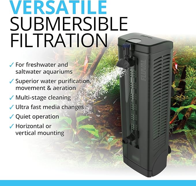Fluval U4 Underwater Filter, Freshwater and Saltwater Aquarium Filter, A480,Black (Pack of 12)