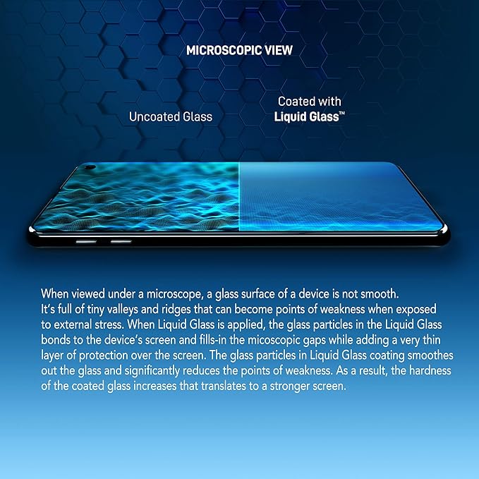 LIQUID GLASS Screen Protector Wipe On Scratch and Shatter Resistant Nano Protection for All Phones Tablets Smart Watches - Universal (New and Advanced)