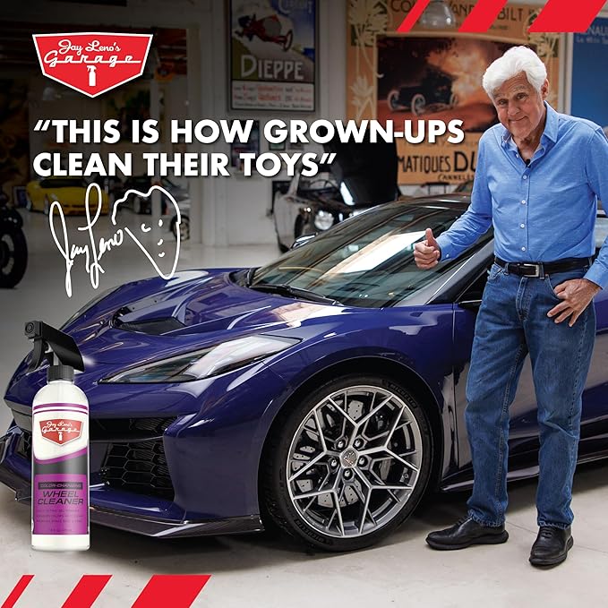 Jay Leno's Garage Wheel Cleaner Spray – Brake Cleaner and Heavy Duty Brake Dust Remover (Pack of 2) (16 oz (Pack of 2))