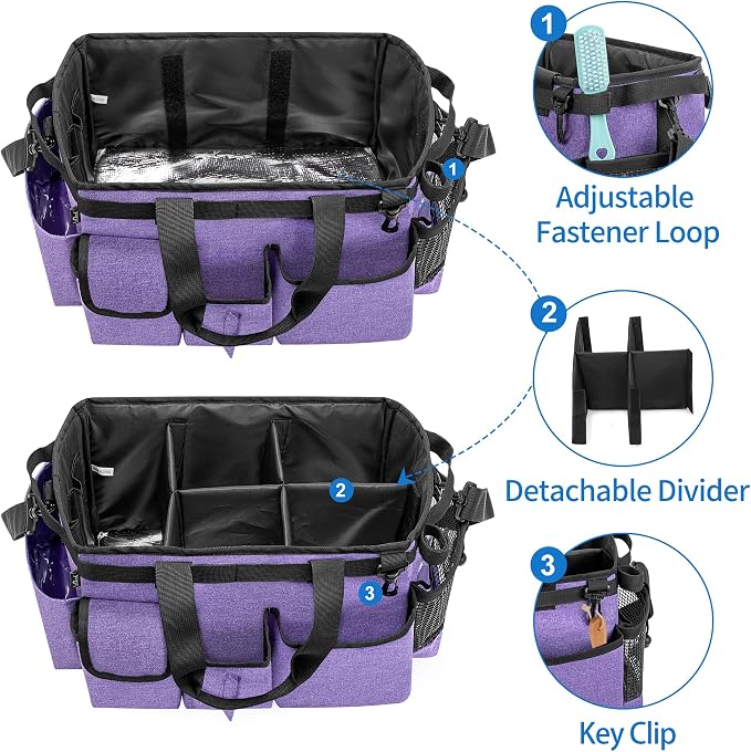 LoDrid Cleaning Supply Caddy with Cleaning Apron