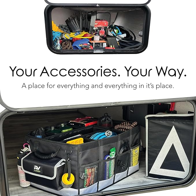 RV Caddy, RV Accessories Organizer, Collapsible, Waterproof and Strong