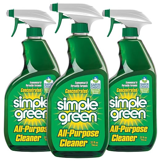 Simple Green 73434010 14010 Industrial Cleaner & Degreaser, Concentrated, Lemon, 1 gal Bottle, 128 Fl Oz (Pack of 1) AllPurpose Cleaner, 32 Fl Oz (Pack of 3), Original, 96 Fl Oz