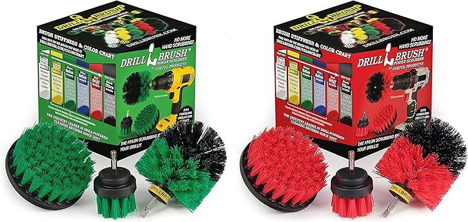 These Bundled Medium Stiffness and Heavy-Duty Stiff Brushes Will Handle Any Mess with Ease! Get Two 3piece Kits Now with This Bundle