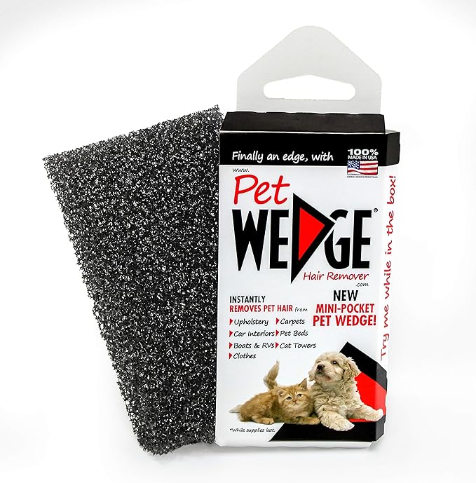 Mini-Pocket Pet Wedge Pet Hair Remover 8 Pack Bonus Pack