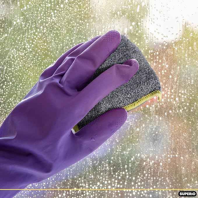 Superio 36-Pack Miracle Microfiber Scrubbing Sponge, Extra Scrubbing Power Kitchen Sponge, Sink, Pot, Pan and Dish Washing, Super Absorbent and Rapid Drying, Multi-Grey