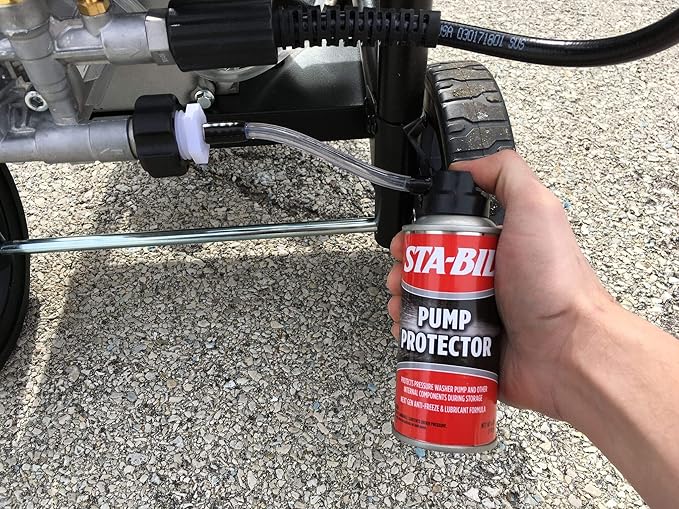 STA-BIL Pump Protector - Protects Pressure Washer Pumps and Other Internal Components During Storage, Next Gen Anti-Freeze and Lubricant Formula, 4oz (22007)