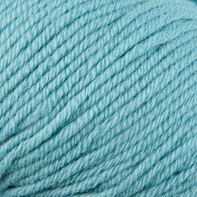 100% Merino Wool Yarn, 6-Ply Luxurious and Soft Yarn for Hand Knitting & Crocheting, 1.76 OZ/50g, 127 yds/116 Meters(Aruba Sea, 1 Ball)